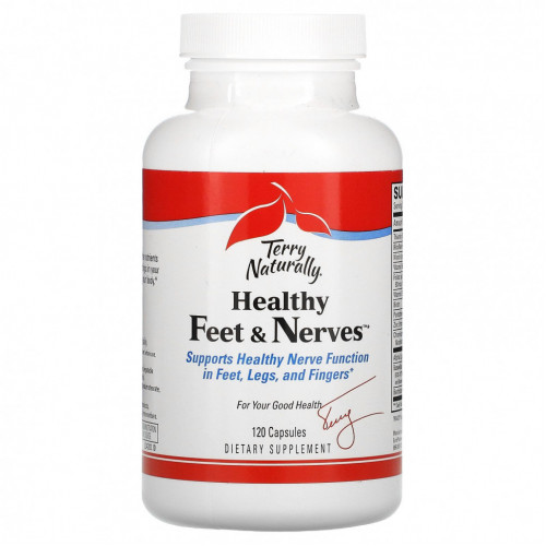 Terry Naturally, Terry Naturally, Healthy Feet & Nerves, здоровые ноги и нервы, 120 капсул