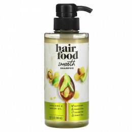 Hair Food, Smooth Shampoo, масло авокадо и арганы, 300 мл (10,1 жидк. Унции)