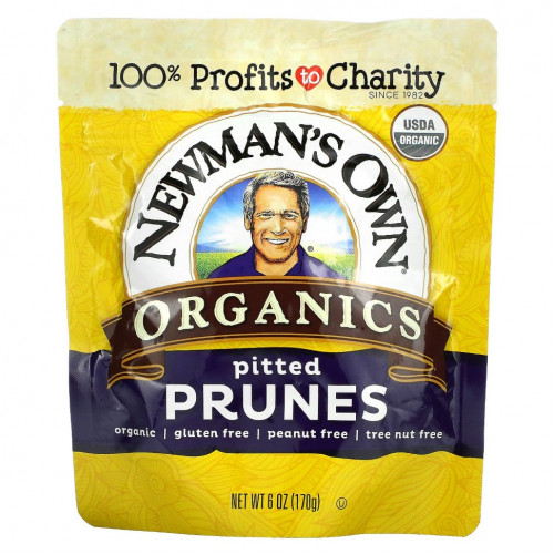 Newman's Own Organics, Органический чернослив без косточек, 170 г (6 унций)