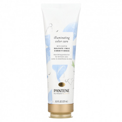 Pantene, Illuminating Color Care, кондиционер с биотином, 237 мл (8 жидк. Унций)