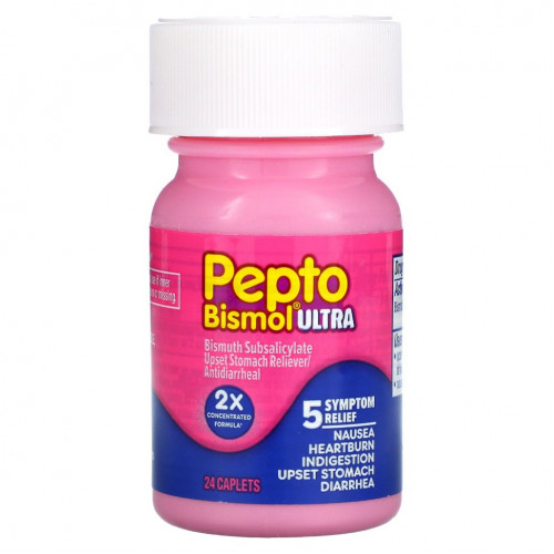 Pepto Bismol, Пепто бисмол ультра, 24 капсулы