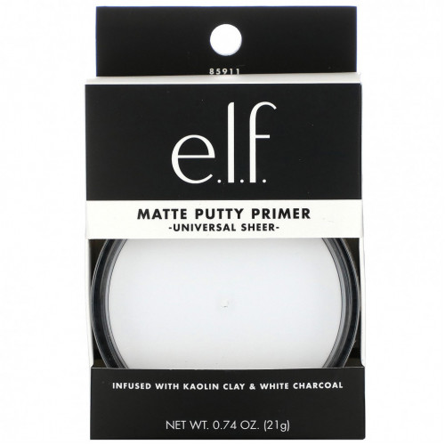 E.L.F., Matte Putty Primer, универсальная прозрачная, 21 г (0,74 унции)