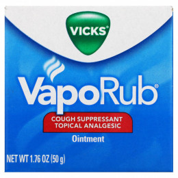 Vicks, VapoRub, мазь от кашля, 50 г (1,76 унции)