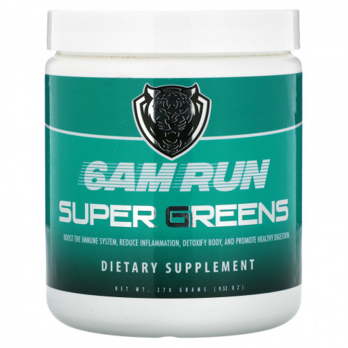 6AM Run, Super Greens, 270 г (9,52 унции)