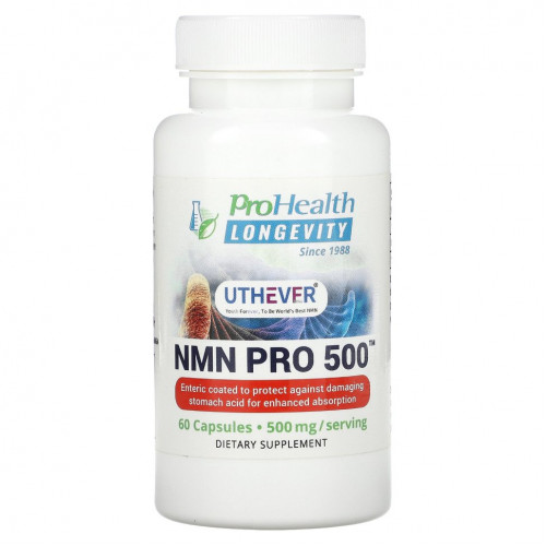 ProHealth Longevity, NMN Pro 500, 250 мг, 60 капсул