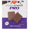 BNRG, Power Crunch Protein Energy Bar, PRO, тройной шоколад, 12 батончиков по 2,0 унции (58 г) каждый