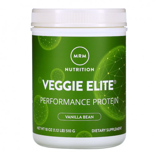 MRM, Veggie Elite Performance Protein, ваниль, 510 г (1,12 фунта)