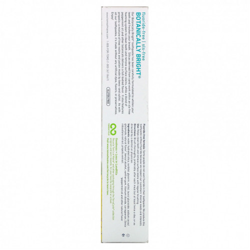 Tom's of Maine, Natural Botanically Bright Whitening Toothpaste, без фтора, перечная мята, 133 г (4,7 унции)