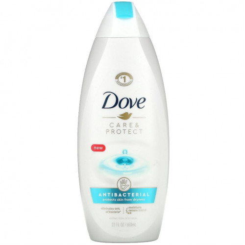 Dove, Care & Protect, Антибактериальный гель для душа, 22 жидких унции (650 мл)