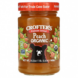 Crofter's Organic, Органический спред премиального качества, персик, 468 г (16,5 унции)