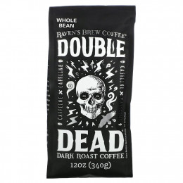 Raven's Brew Coffee, Double Dead, кофе темной обжарки, цельные зерна, 340 г (12 унций)