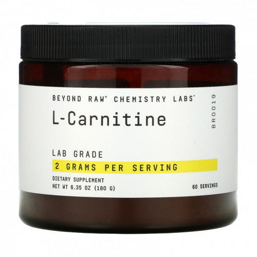 GNC, Beyond Raw, Chemistry Labs, L-карнитин, 180 г (6,35 унции)