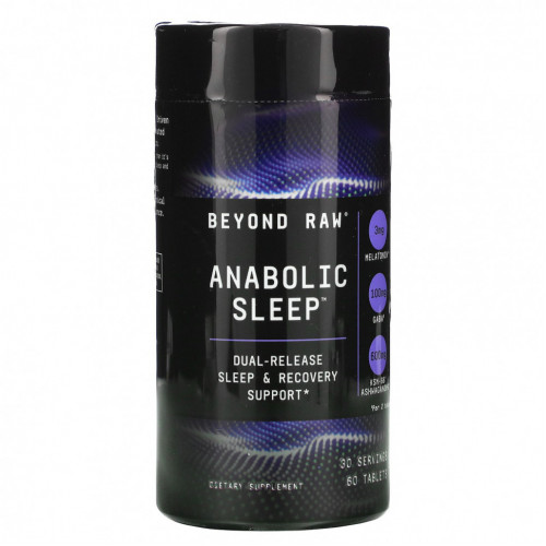 GNC, Beyond Raw, Anabolic Sleep, средство с высокой биологической активностью для улучшения качества сна, 60 таблеток