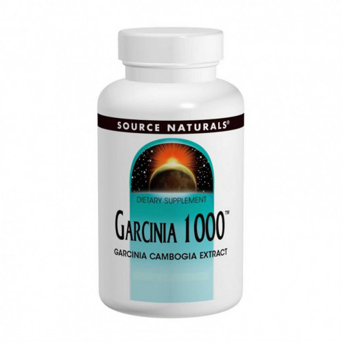 Source Naturals, Гарциния 1000 (Garcinia 1000), 90 таблеток