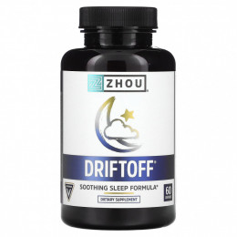 Zhou Nutrition, Driftoff, успокаивающая формула для сна, 60 капсул