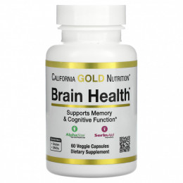 California Gold Nutrition, Brain Health, 60 растительных капсул