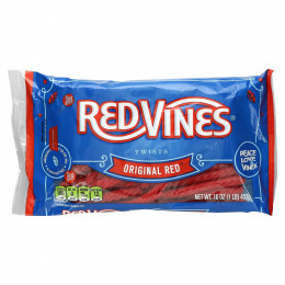 Red Vines, Jumbo Red Twist, оригинальный красный, 453 г (16 унций)