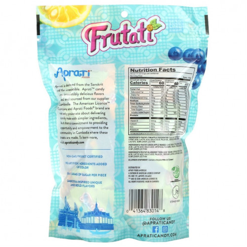 Aprati Foods, Hard Candy, ассорти Фрутати, 255 г (9 унций)