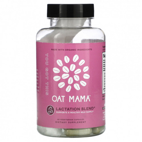 Oat Mama, You Got This, смесь для кормления грудью, 60 вегетарианских капсул