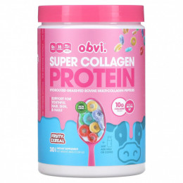 Obvi, Super Collagen Protein, фруктовые хлопья, 360 г (12,69 унции)