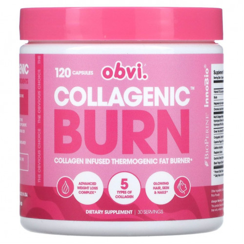 Obvi, Collagenic Burn, 120 капсул