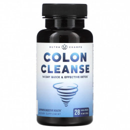 NutraChamps, Colon Cleanse, 28 растительных капсул