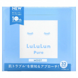 Lululun, Beauty Sheet Mask, увлажняющая, чистый синий 6FB`` 32 шт.