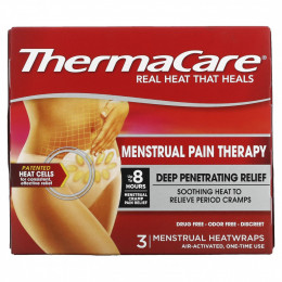 ThermaCare, Mentrual Pain Therapy, 3 менструальных обертывания