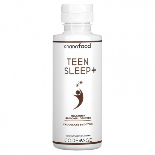 Codeage, Teen Sleep +, шоколадный смузи, 225 мл (8 жидк. Унций)