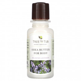 Tree To Tub, Shea Butter Moisturizing Body Lotion, Non-Greasy, Hydrating for Dry, Sensitive Skin, Lavender, 3 fl oz