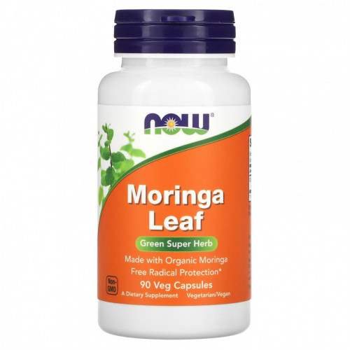 NOW Foods, Moringa Leaf, 90 Veg Capsules