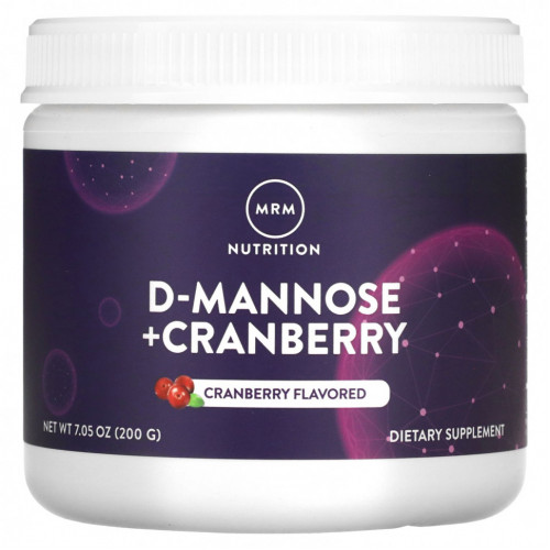 MRM Nutrition, D-Mannose + Cranberry, Cranberry, 7.05 oz (200 g)