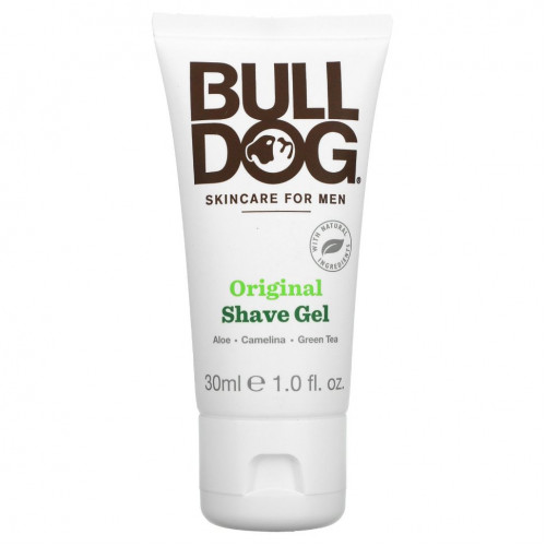 Bulldog Skincare For Men, Оригинальный гель для бритья, 1,0 жидкая унция (30 мл)