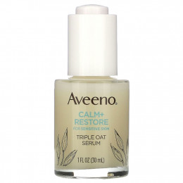 Aveeno, Calm + Restore, сыворотка с овсом тройного действия, для чувствительной кожи, 30 мл (1 жидк. унция)