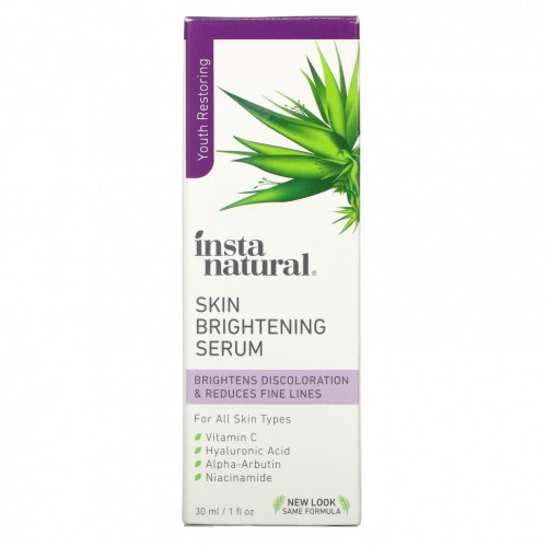 InstaNatural, Skin Brightening Serum, антивозрастная сыворотка для сияния кожи, 30 мл (1 жидк. унция)