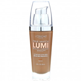 L'Oreal, Тональная основа True Match Healthy Luminous Makeup, SPF 20, оттенок классический загар/капучино N7-8, 30 мл