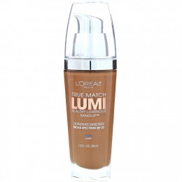 L'Oreal, Тональная основа True Match Healthy Luminous Makeup, SPF 20, оттенок мягкий соболиный C6, 30 мл