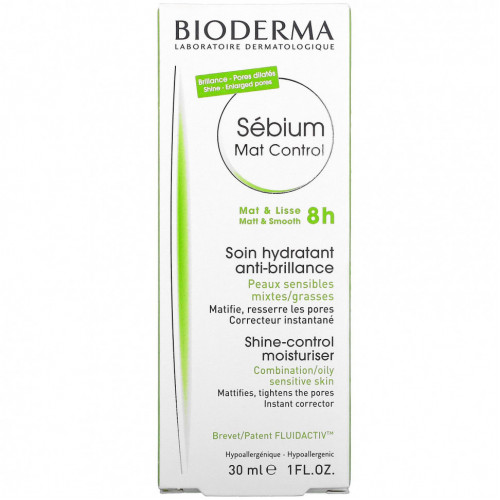 Bioderma, Sebium, увлажняющее средство для контроля блеска, 30 мл (1 жидк. Унция)